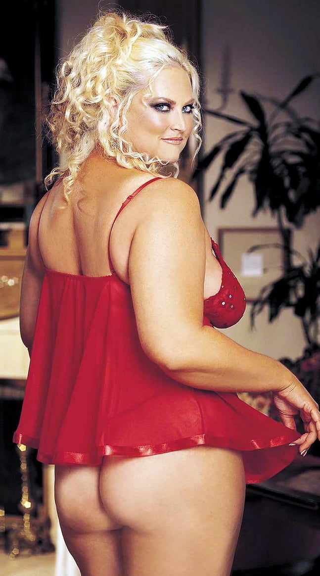 Whispers of Desire: Sheer Floral Fantasy Babydoll