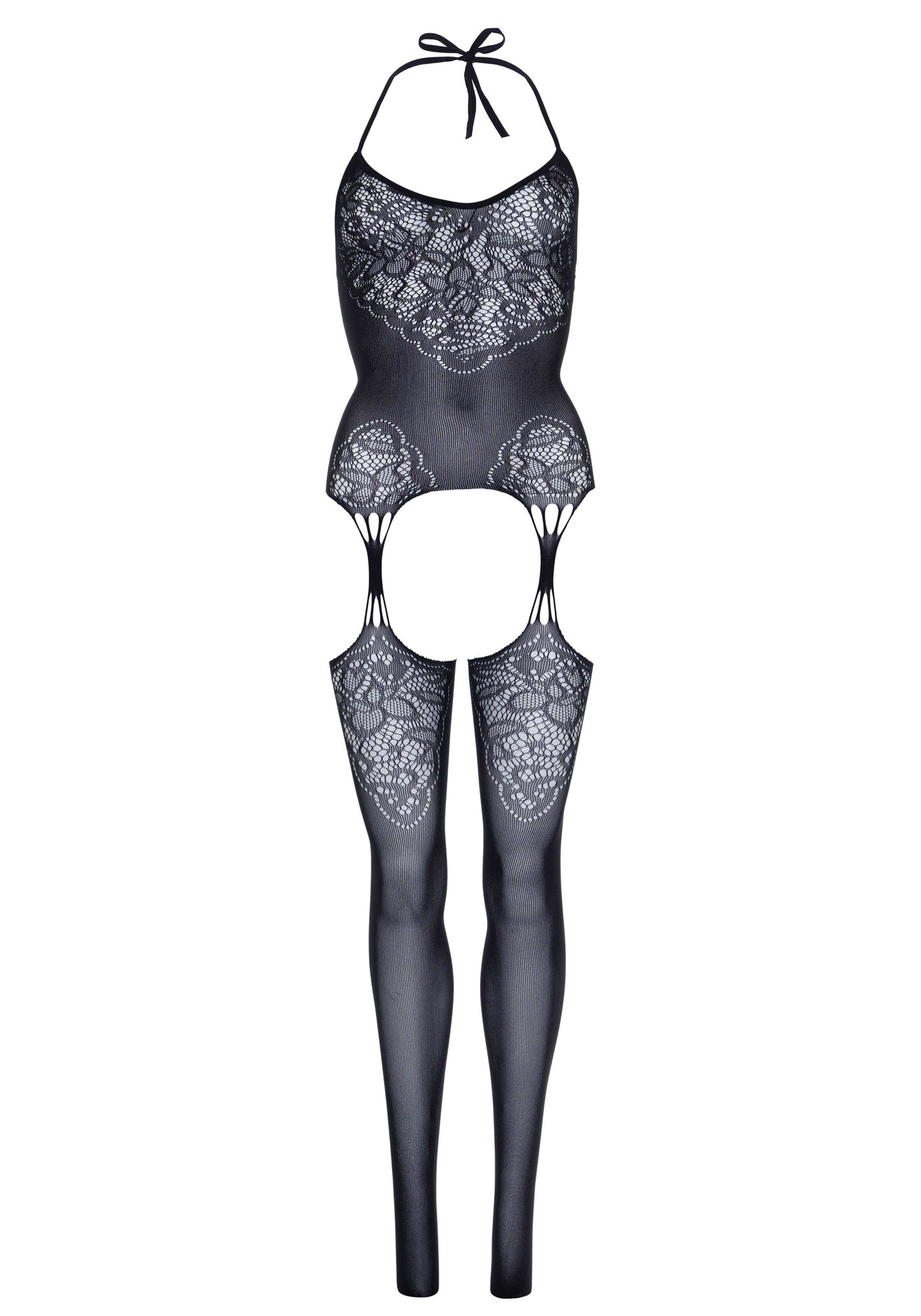 Enticing Afterglow: Lace Temptation Bodystocking