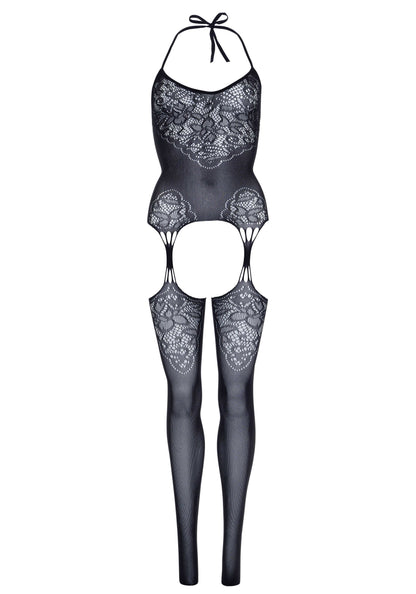 Enticing Afterglow: Lace Temptation Bodystocking
