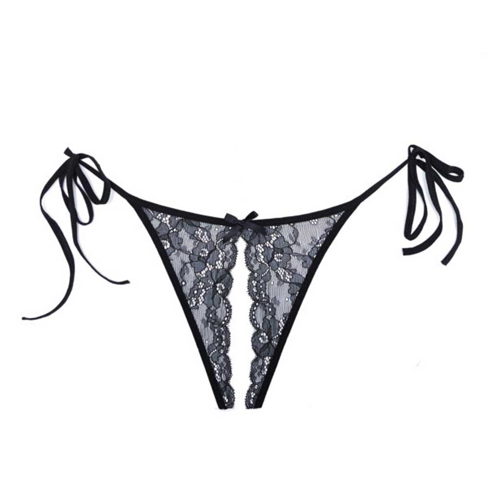Sweet Surrender Lace Panty in Black