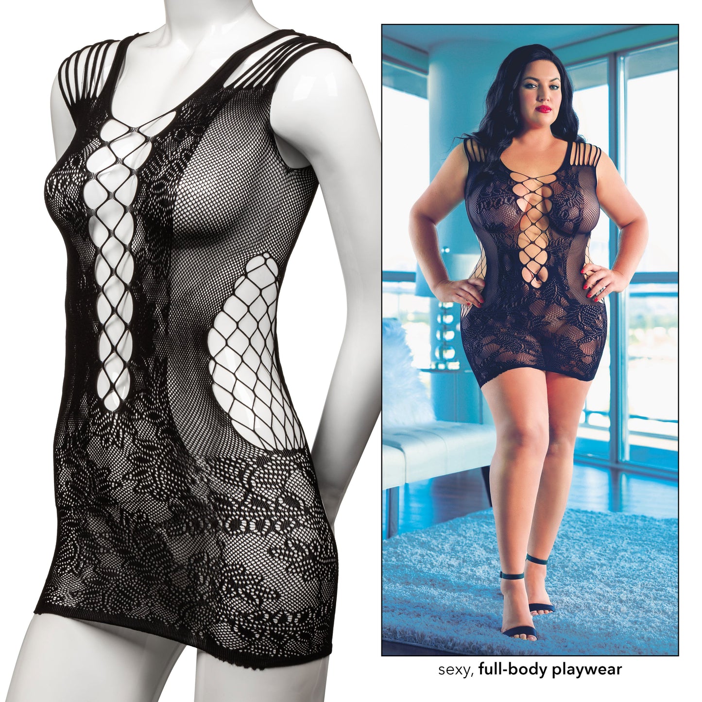 Unleash Desire in the Scandalous Peek-A-Boo Dress