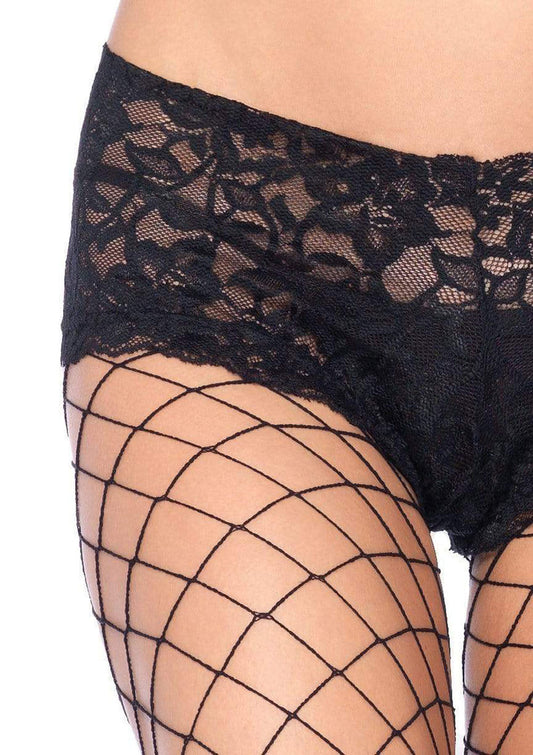 Entangled in Desire: Lace-Trimmed Net Seduction