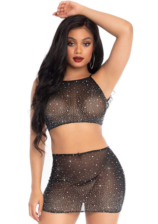Rhinestone Temptation: Unveil Your Allure in Sheer Seduction