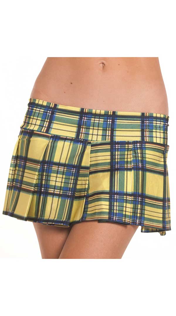 Temptation in Yellow: The Pleated Fantasy Skirt
