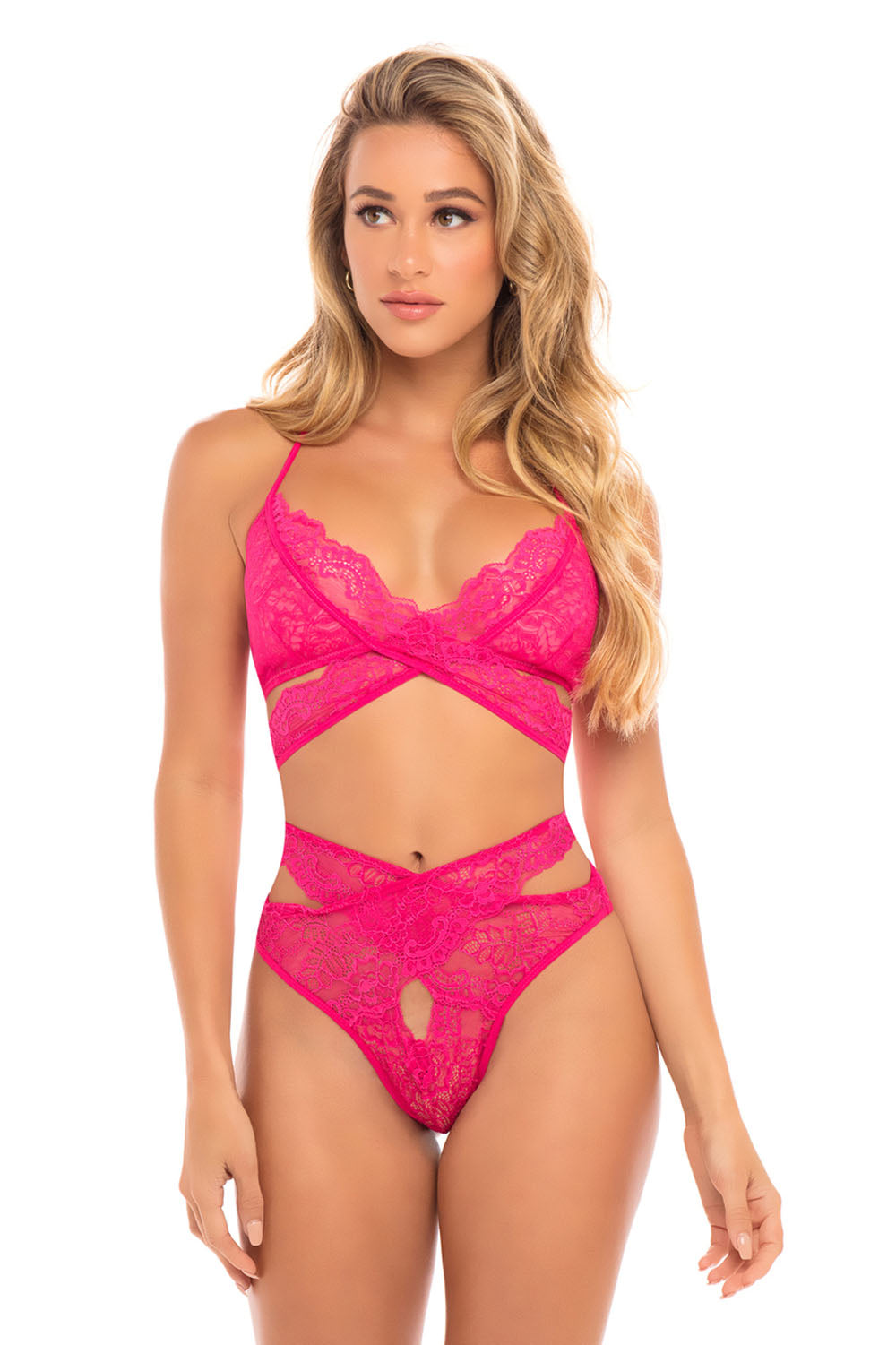 Enticing Rose Lace Set: Unleash Your Inner Temptress