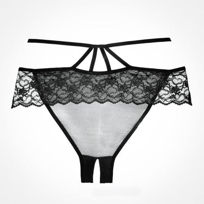 Whispers of Lace: Crotchless Temptation Panty