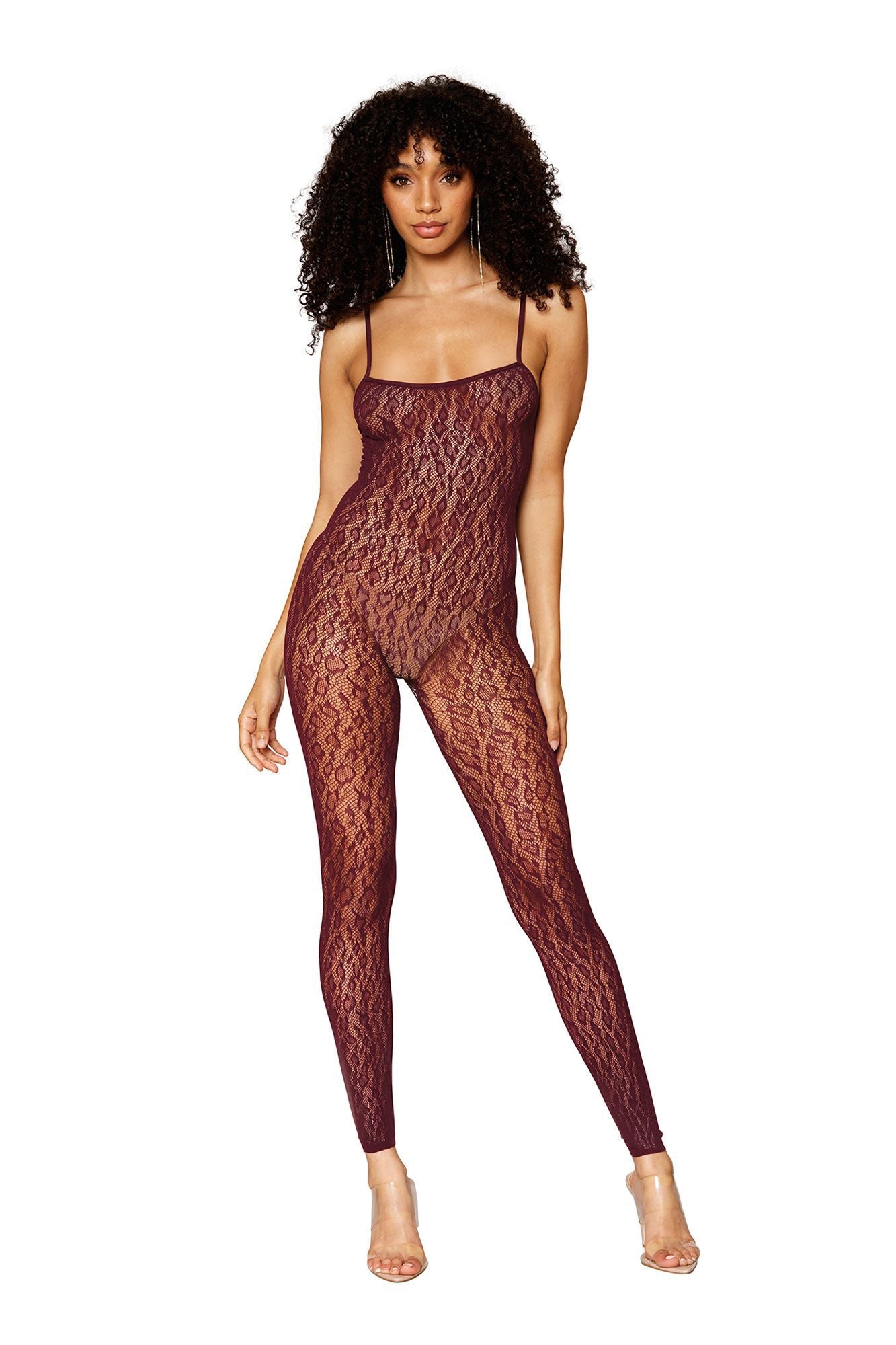 Wild Temptation: Leopard Lace Bodystocking & Shrug
