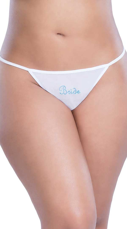 Veil of Desire: Blue Bridal Thong Temptation